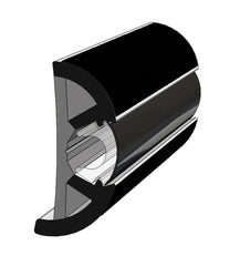 TACO Marine V11-9990BBK60-2 SuproFlex Rub Rail Kit - 60' x 2" x 29/32", Black