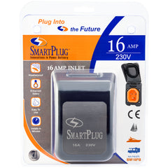 SmartPlug BM16PB Non-Metallic Inlet and Cover Assembly - 16 Amp, Black