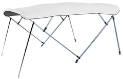 Carver A(8SQ)4893UB-40 8'L 4-Bow SQ Tube Pontoon Bimini Top Kit - 48"H, Fits 96"-102" W, Natural