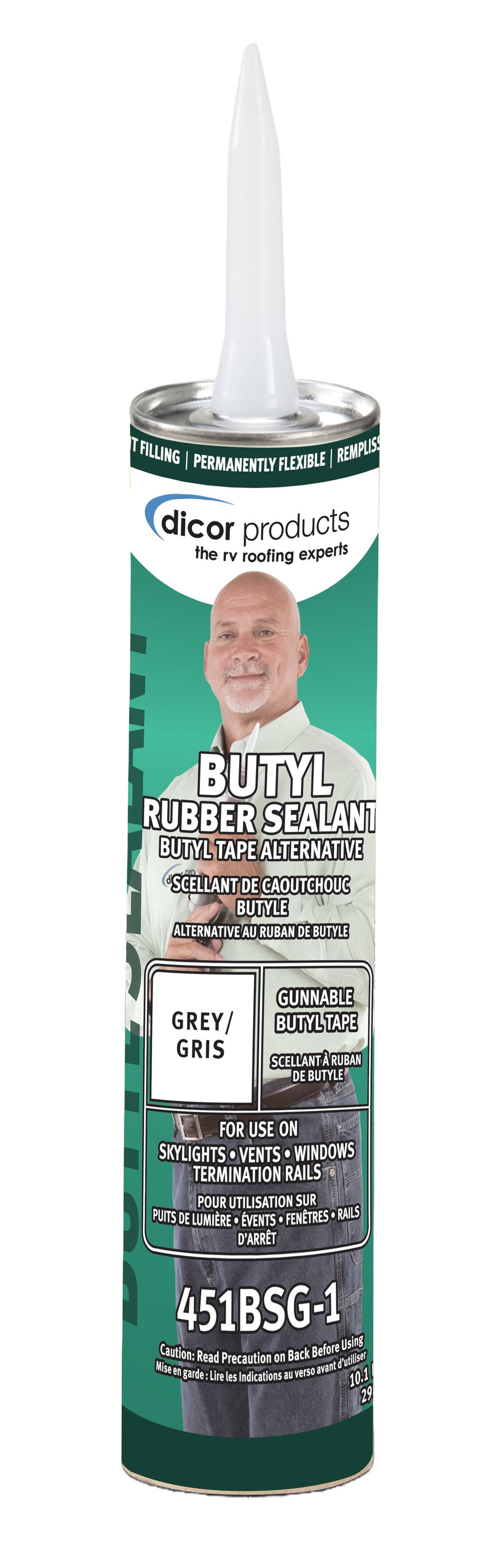 Dicor 451BSG-1 Gunable Butyl in a Dicor Tube