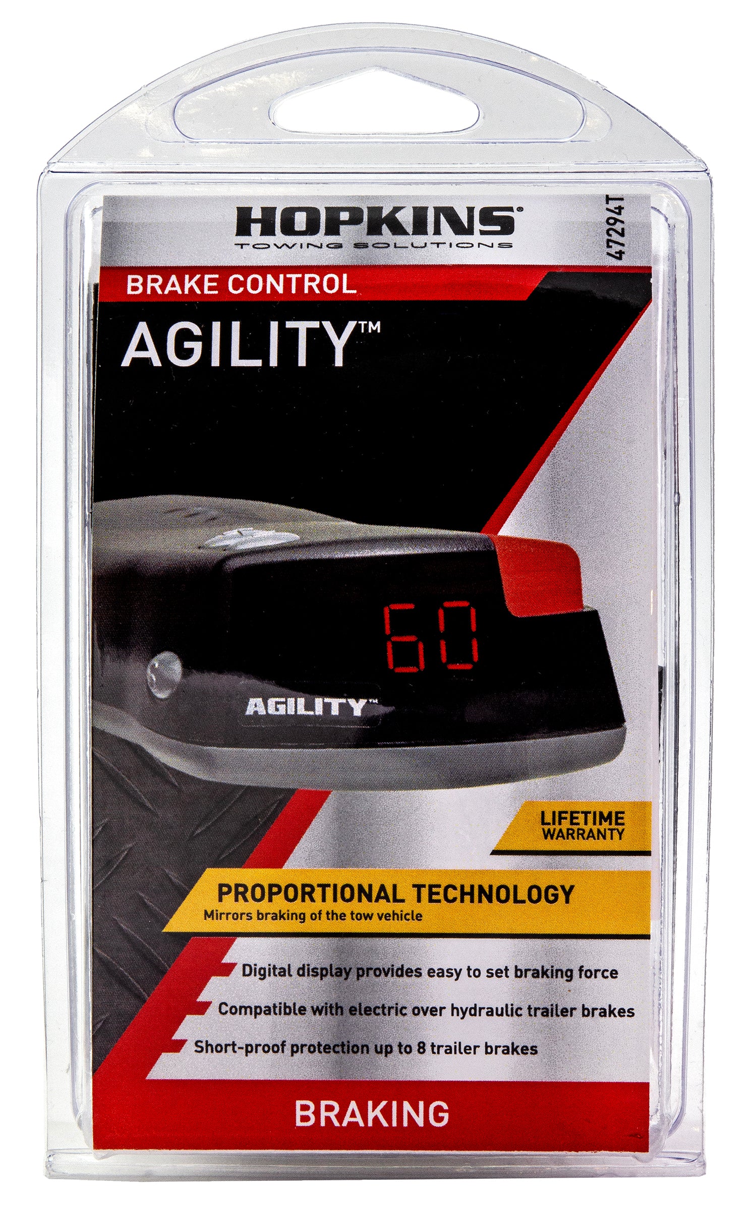 Hopkins 47294T Agility Proportional Digital  Brake Control with Quick Connect