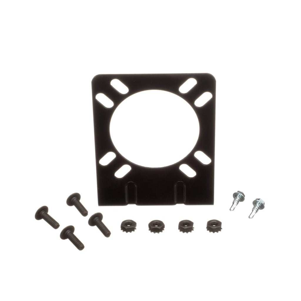 Pollak 10-111V Coated Mounting Bracket for 7-Blade RV & 6- Pole Round Sockets
