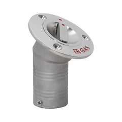 Whitecap 6123A 1-1/2" Angled Deck Fill- Gas SS