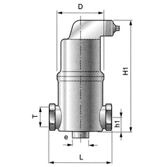 Spirotherm VTP 050 FT Spirotop Air Release Valve - 1/2" NPT Female