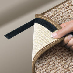 Prest-O-Fit 5-1091 Decorian Step Huggers RV Landing Step Rug - 8" x 23.5", Sierra Brown