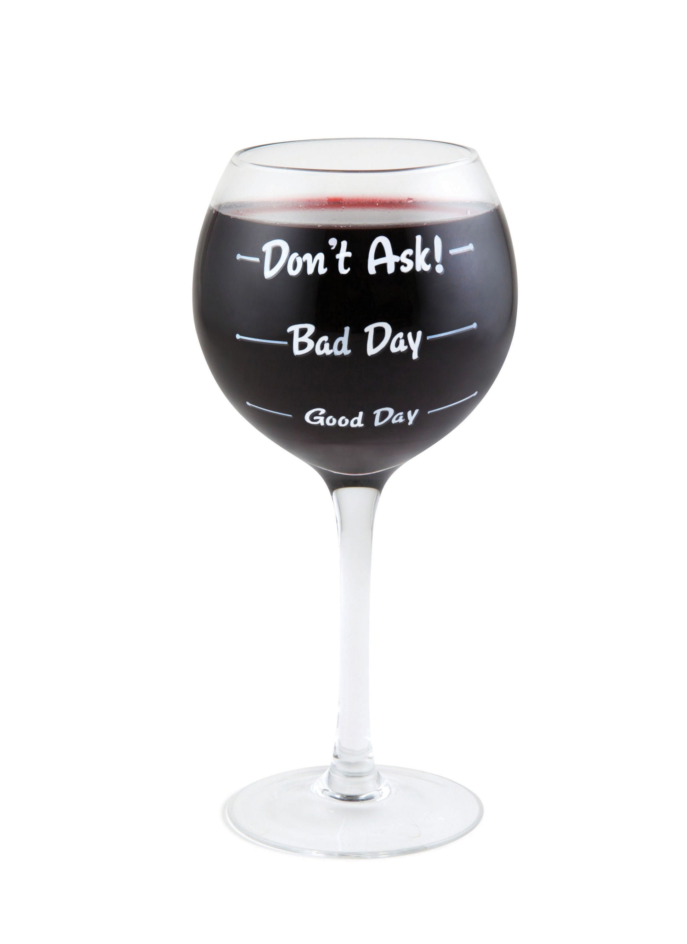 BigMouth BMWG-0017 "How Was Your Day?" Wine Glass