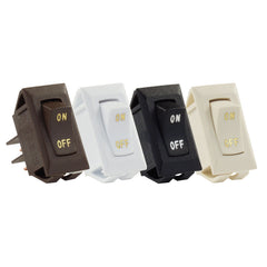 JR Products 12585 Labeled On/Off Switch - White