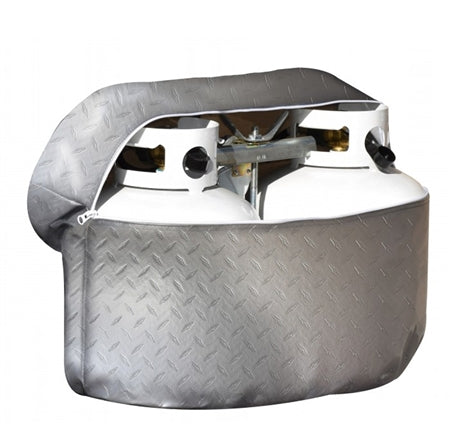 ADCO 2713 Diamond Plated Vinyl Propane Tank Cover - Double Tank, 30 lb./7.5 Gallon
