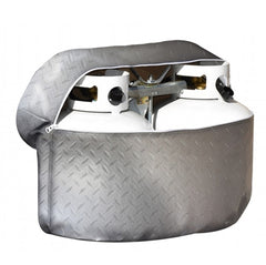 ADCO 2713 Diamond Plated Vinyl Propane Tank Cover - Double Tank, 30 lb./7.5 Gallon