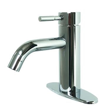 Empire Faucets VF77CH-E Single Lever Bathroom Vessel Faucet with Optional Deckplate - 6-3/4", Chrome