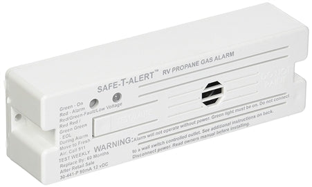Safe-T-Alert 30-441-P-WT Classic Propane/LP Gas Alarm - 12V, 30 Series Surface Mount, White