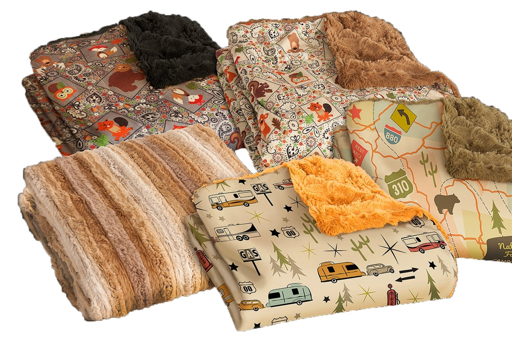 Camp Casual CC-005RT The Throw Plush Blanket - Road Trip