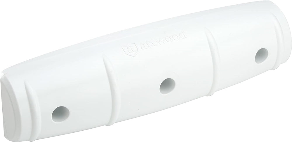 Attwood 93532-1 Softside Dock Fender, Straight Edge, White - 18" x 3"