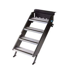 MORryde STP-213 StepAbove Fold-Up RV Entry Step - 4-Step (8" Step Rise), Fits 30" to 32" Door Width