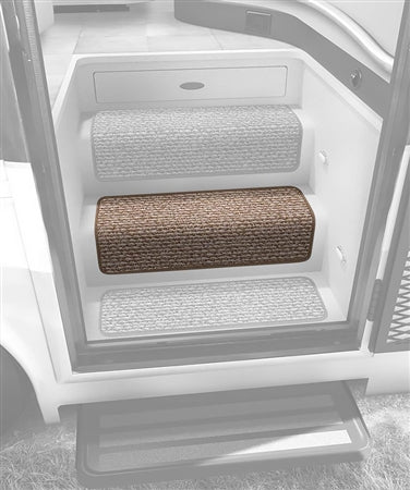 Prest-O-Fit 5-0072 Decorian Step Huggers Stair Step Rug - 13.5" x 23.5", Butter Pecan