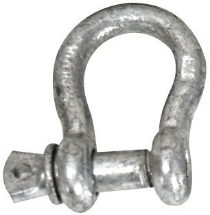Whitecap S-1534P Galvanized Steel Shackle - 1/2" Rope Size