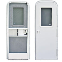 AP Products 015-217709 RV Radius Entrance Door - 26" x 72", Polar White
