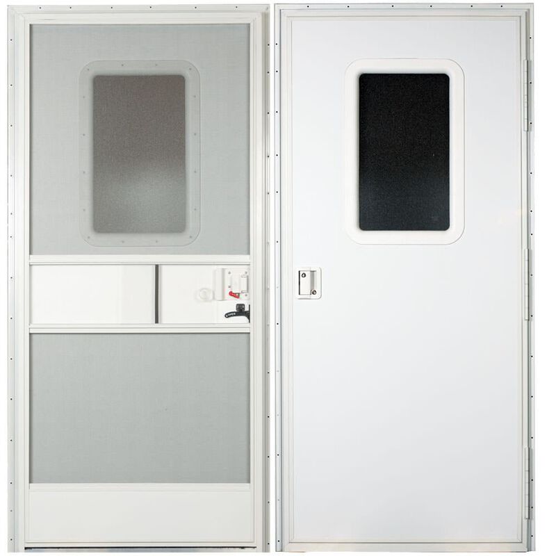 AP Products 015-217720 RV Square Entrance Door - 30" x 72", Polar White