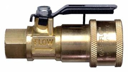 JR Products 07-30435 Coupler W/ Shut-Off - 1/4" FPT x Female QC
