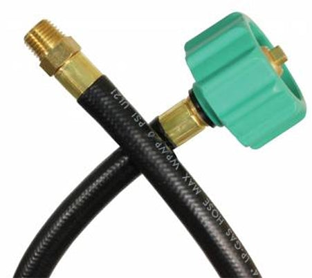 JR Products 07-30865 1/4" LP OEM Pigtail - 20" Length x 1/4" MPT with QCC1 End