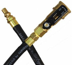JR Products 07-31225 1/4" LP OEM Appliance Hose - 72", 1/4" Male QD x 1/4" QD Coupler