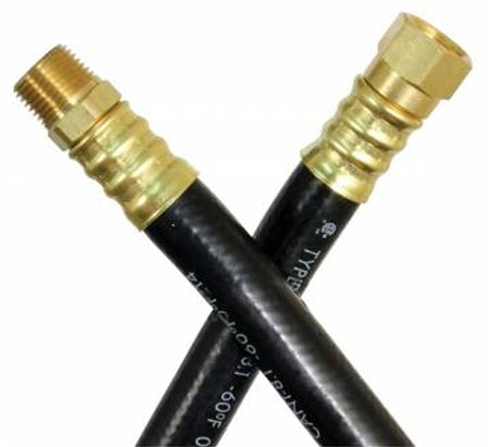 JR Products 07-31395 3/8" LP OEM Supply Hose - 24", 3/8" Female Swivel SAE x 3/8" MPT