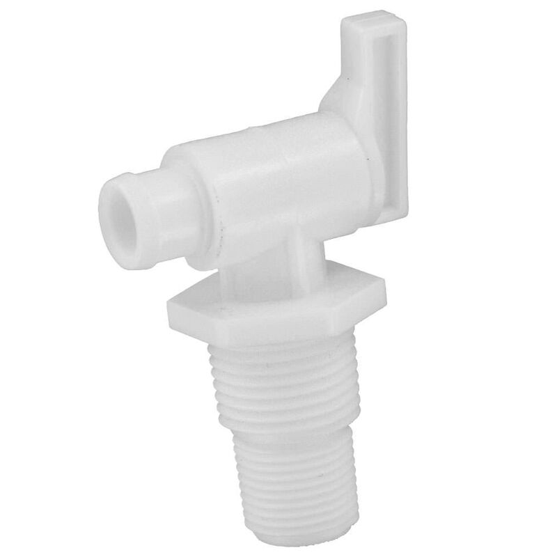 Valterra A01-2026VP Universal Drain Valve - Threaded, White (Carded)
