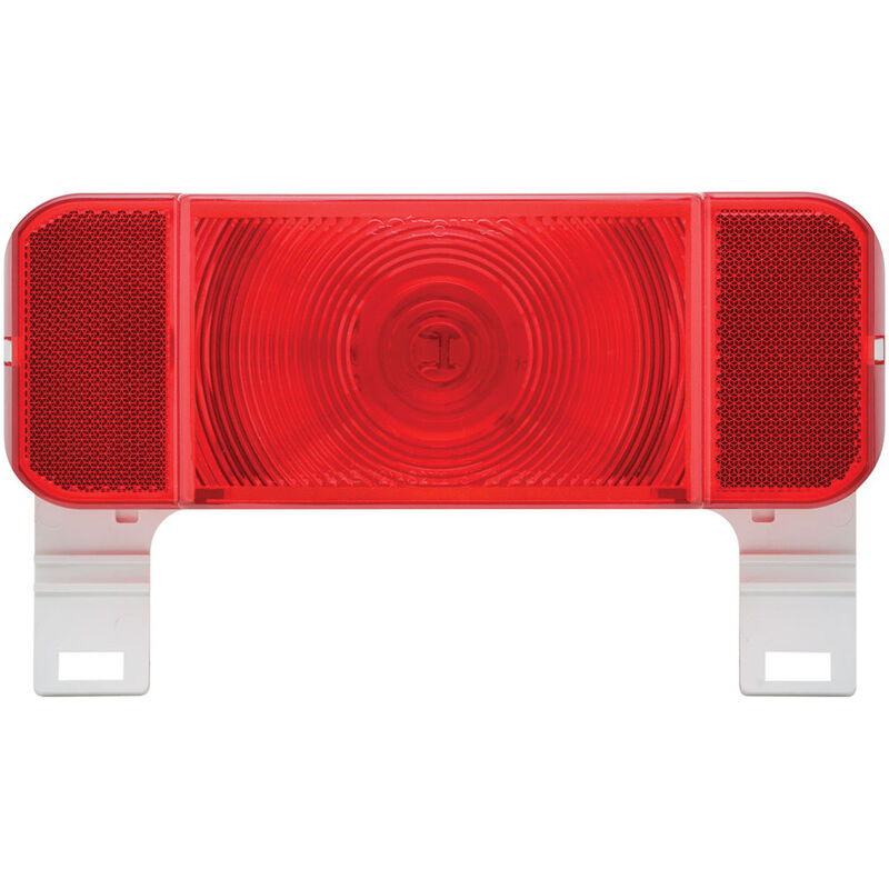 Optronics RVSTL61S LED RV Combination Tail Light With White Base and License Illuminator - Driver Side