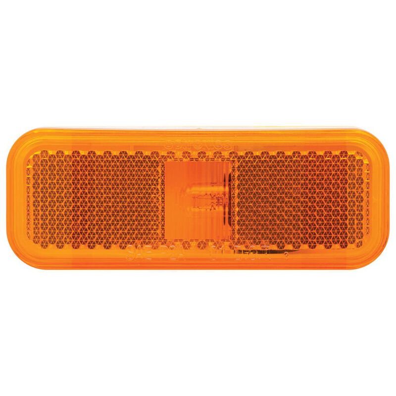 Optronics MC44AS Mark Light Rect 2Wire Amber