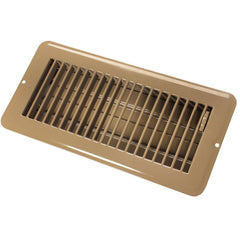 JR Products 02-29015 Dampered Floor Register - 4" x 10", Brown