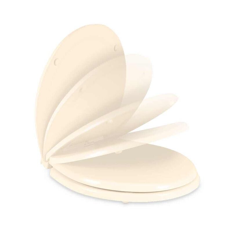 Dometic 385312074 Slow Close Painted Wood Toilet Seat/Cover - 310 Model, Bone