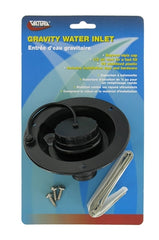 Valterra A01-2003BKVP Gravity Water Inlet - Black (Carded)