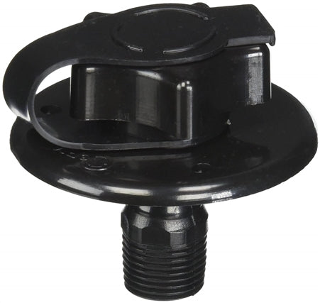 Valterra A01-0168BKVP Flush-Mount Water Inlet - MPT, 2-3/4" Flange, Black (Carded)