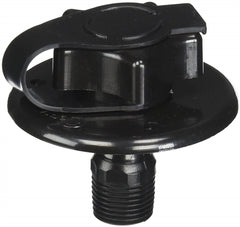 Valterra A01-0168BKVP Flush-Mount Water Inlet - MPT, 2-3/4" Flange, Black (Carded)