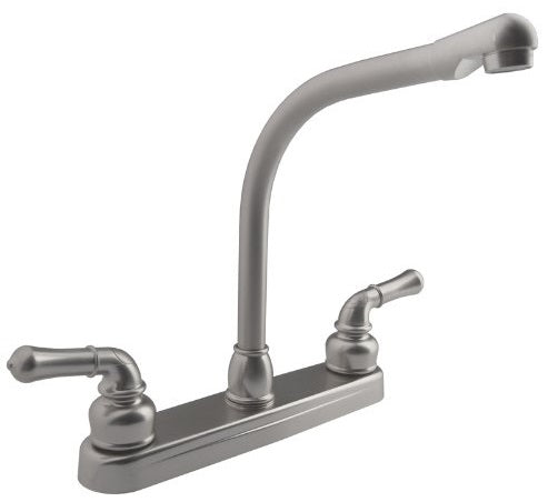 Dura Faucet Classical Hi-Rise RV Kitchen Faucet - Brushed Satin Nickel