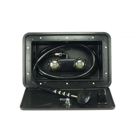 Dura Faucet RV Exterior Shower Box Kit - Black