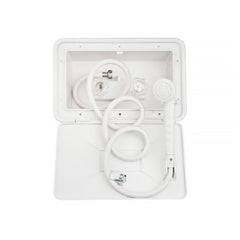 Dura Faucet RV Exterior Shower Box Kit - White