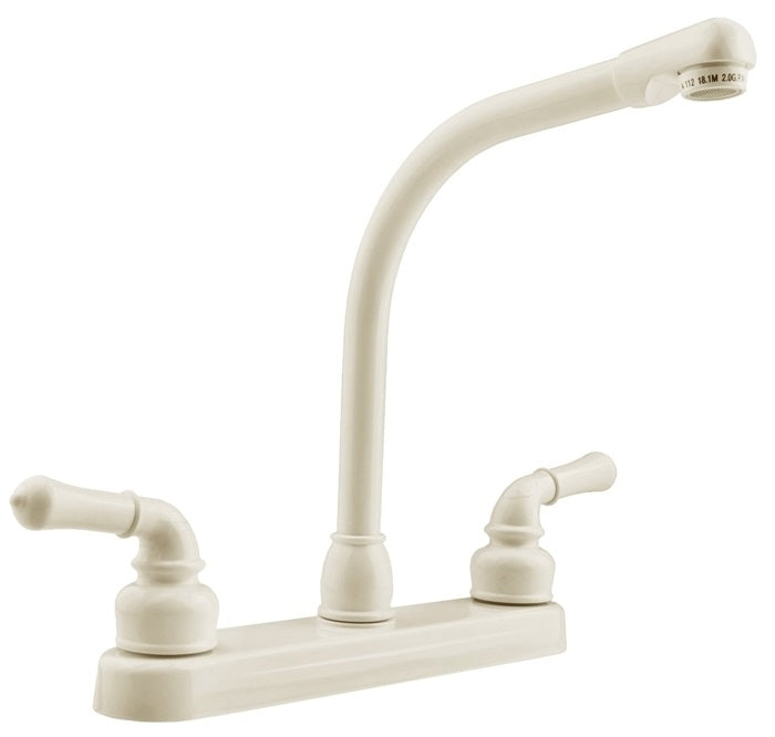 Dura Faucet Classical Hi-Rise RV Kitchen Faucet - Bisque