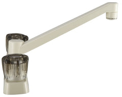 Dura Faucet Two Handle Non-Metallic RV Kitchen Faucet - Bisque