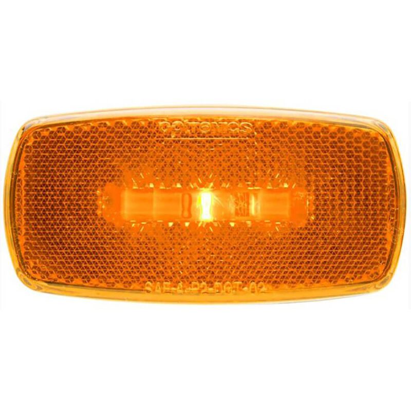 Optronics MCL0032ABS One Led Mark Light Ovl Blk Bse