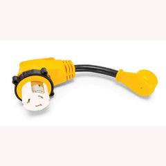 Camco 55638 Power Grip 12" Dogbone with 90Â° Locking Adapter - 15MStd/50FAmp