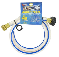 Valterra W01-5048 AquaFresh High Pressure Drinking Water Hose - 1/2" x 4', White
