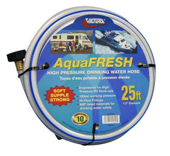 Valterra W01-5300 AquaFresh High Pressure Drinking Water Hose - 1/2" x 25', White