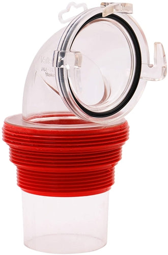 Valterra F02-3112CL EZ Coupler 90Â° Bayonet Sewer Fitting - Clear
