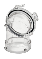 Valterra T1026-1 ClearView Hose Adapter - 45Â° with 3" Bay Lugs