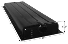 Icon 12425 Holding Tank with Center End Drain HT192AED - 70" x 24" x 6.5", 28 Gallon