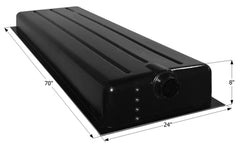 Icon 12426 Holding Tank with Center End Drain HT192BED - 70" x 24" x 8", 39 Gallon
