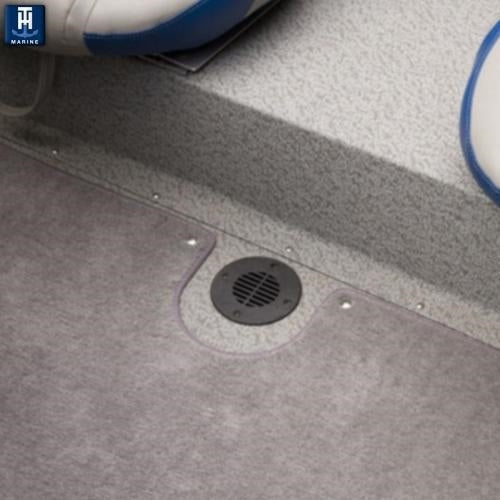 T-H Marine FD-4-DP Floor Drain And Vent Cover - Black, 4"