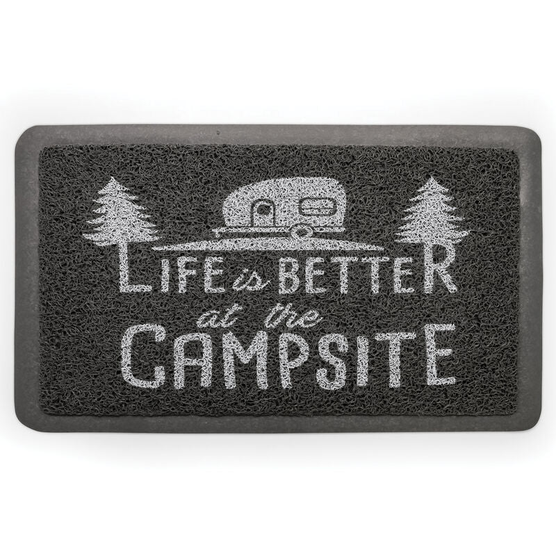 Camco 53200 Scrub Rug - Gray/White