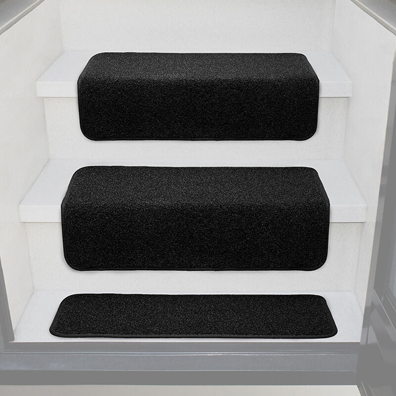 Prest-O-Fit 5-1103 Decorian Step Huggers for RV Landings - 8" x 24", Obsidian Black